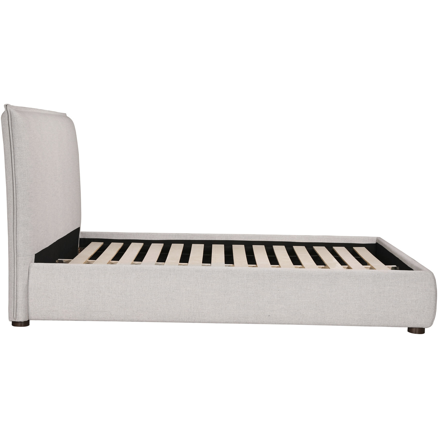 Luzon Grey Bed in Light Grey, Queen