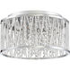 Crystal Cove 4 Light 14 inch Polished Chrome Flush Mount Ceiling Light