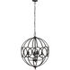 Malin 4 Light 22.2 inch Black Pendant Ceiling Light