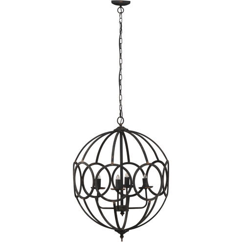 Malin 4 Light 22.2 inch Black Pendant Ceiling Light