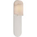 Kelly Wearstler Melange LED 4.5 inch Polished Nickel Elongated Pill Sconce Wall Light, Medium