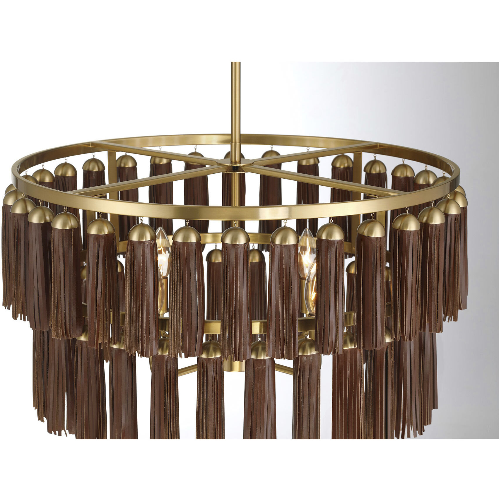 Aquitane 4 Light 24 inch Warm Brass Pendant Ceiling Light