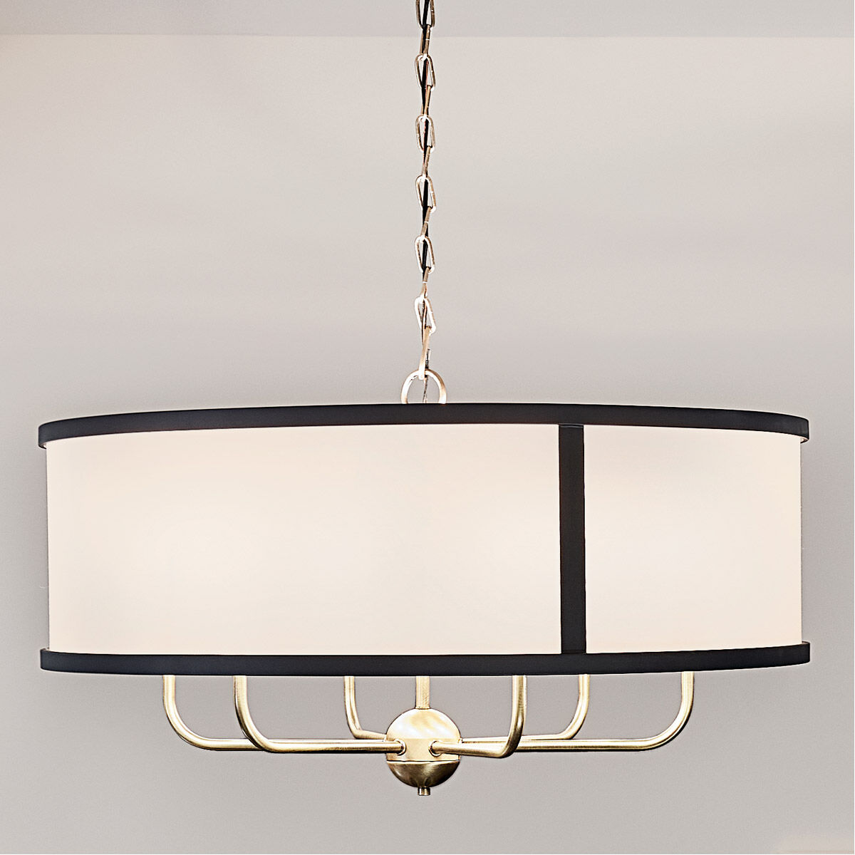 Homestead Heddle 6 Light 31 inch Natural Brass Chandelier Ceiling Light, Heddle