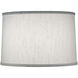 Ellie Global White 15 inch Lampshade, Drum