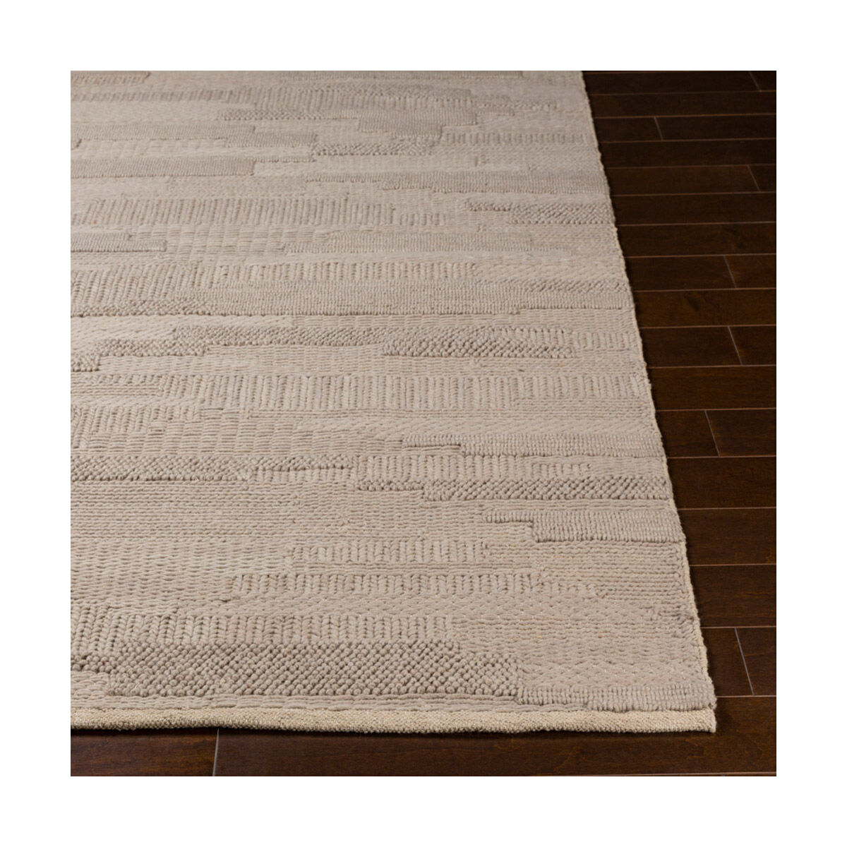 Cocoon 120 X 96 inch Gray Handmade Rug, Rectangle