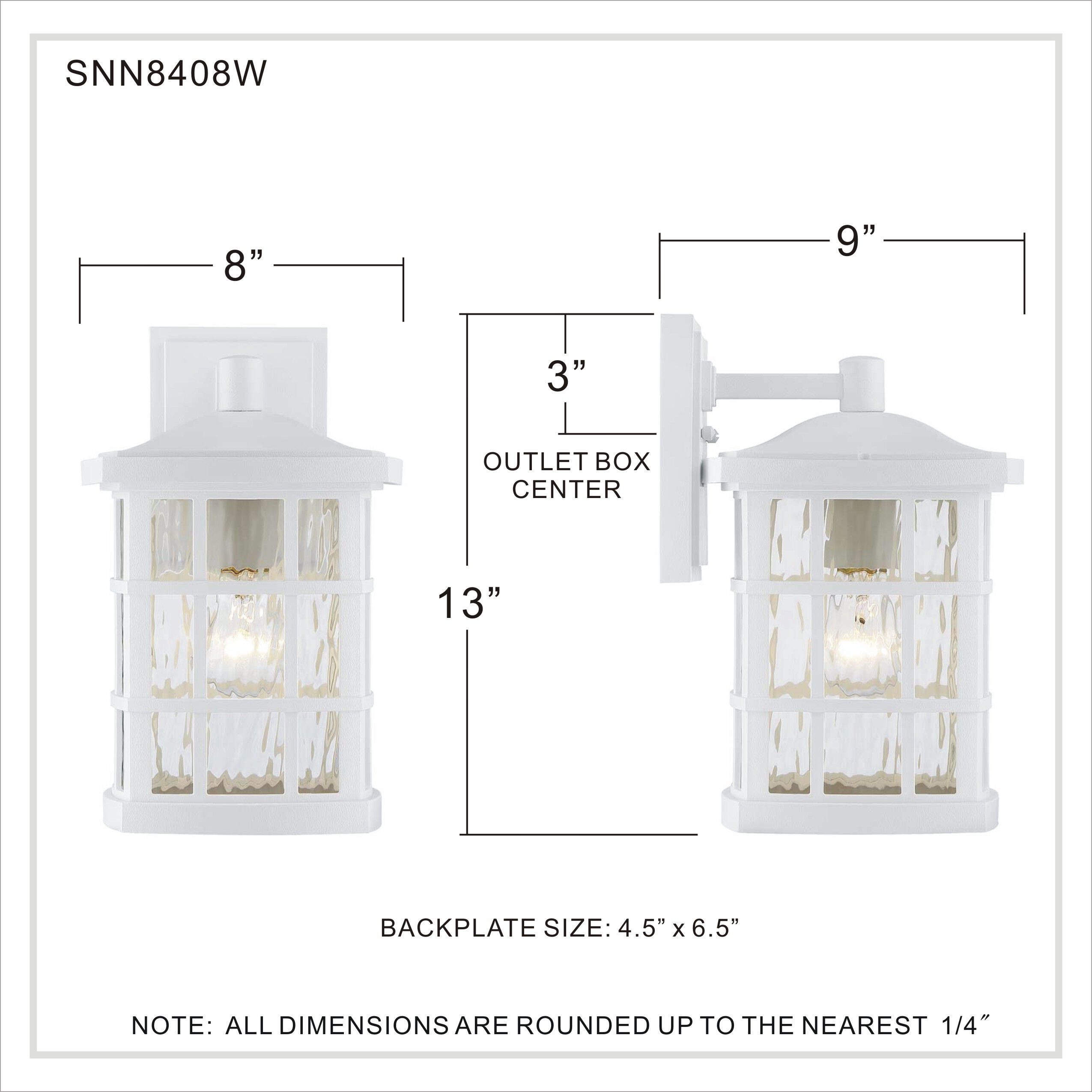 Stonington 1 Light 13 inch Matte White Wall Lantern