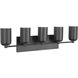 Nola 5 Light 31.75 inch Black Bath Vanity Wall Light