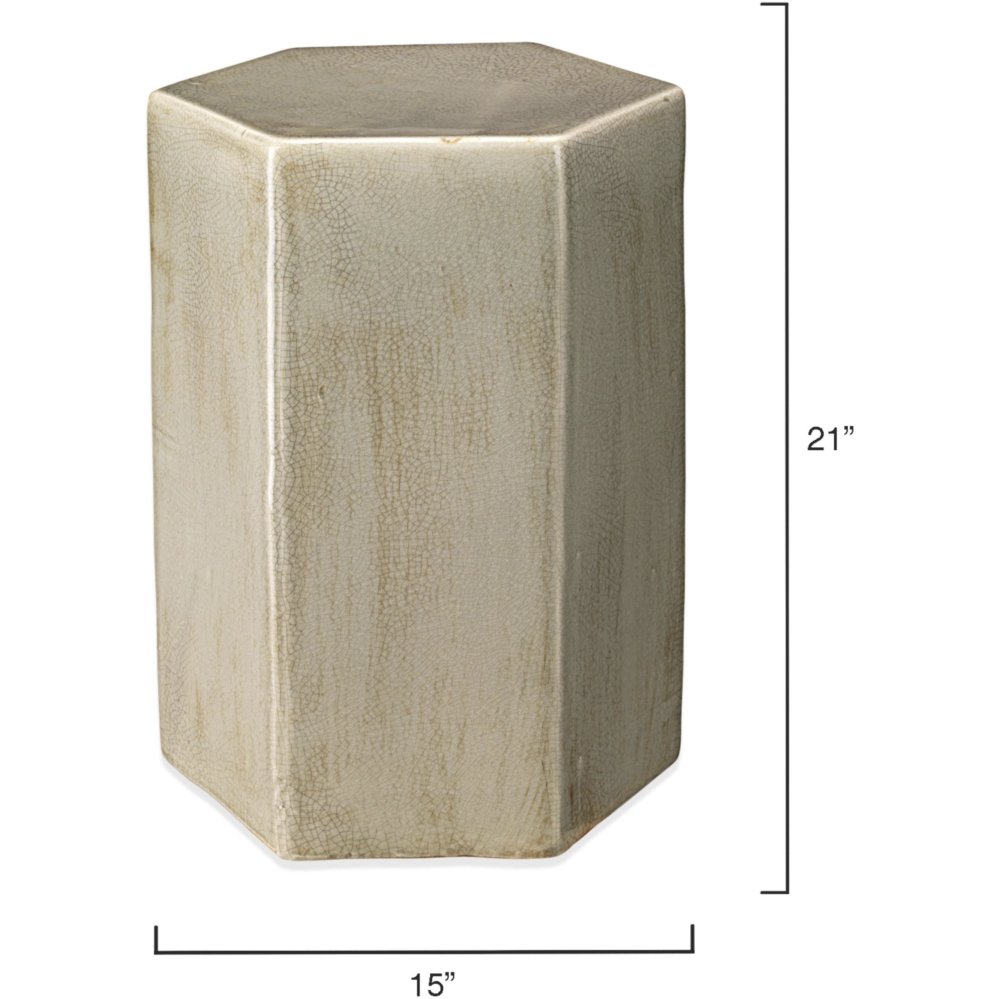 Porto 21 X 15 inch Pistachio Ceramic Side Table