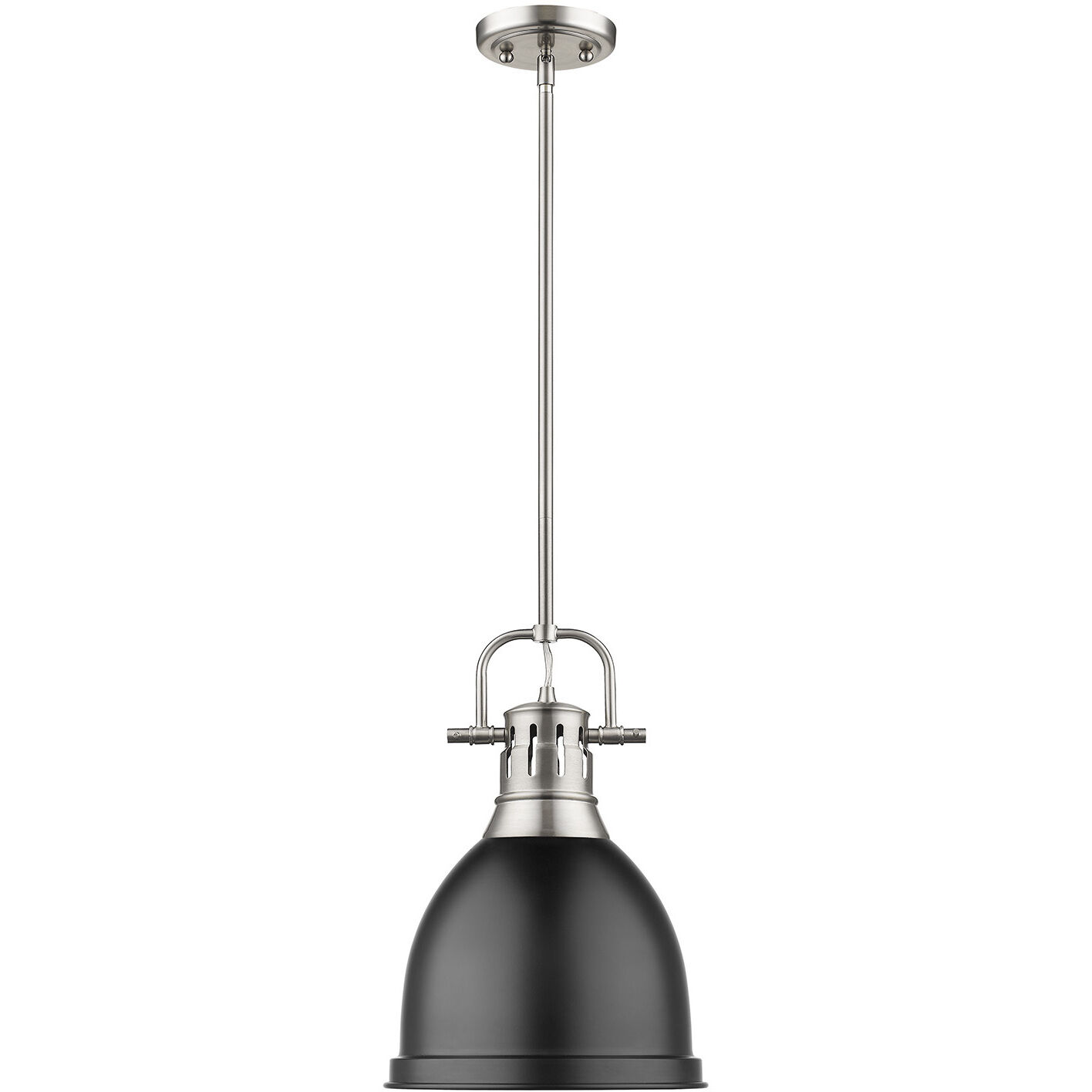 Yep Duncan 1 Light 8.88 inch Pewter Pendant Ceiling Light in Matte Black, Small
