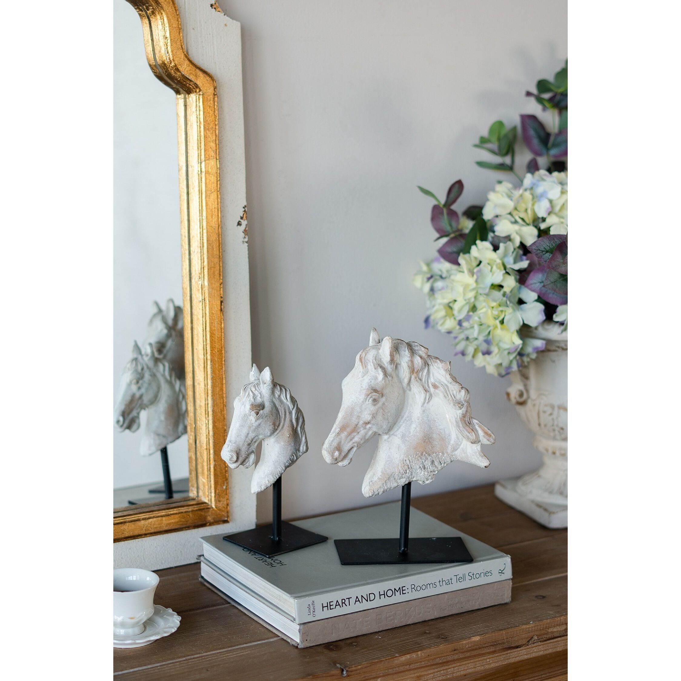 Anita Gray/Gold/Black Outdoor Statue