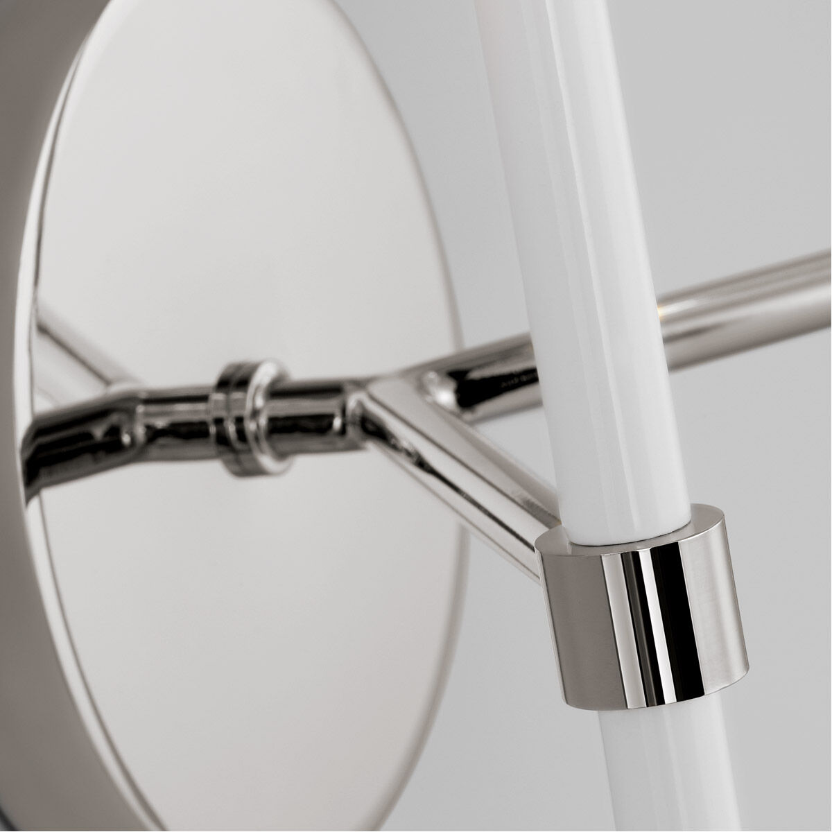 kate spade new york Monroe Wall Sconce Wall Light in Polished Nickel / Gloss White