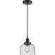 Edison Bell LED 8 inch Matte Black Mini Pendant Ceiling Light