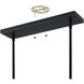 Grazia LED 48 inch Matte Black and Brushed Gold Linear Chandelier Ceiling Light