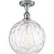 Ballston Athens Water Glass 1 Light 10 inch Polished Chrome Semi-Flush Mount Ceiling Light