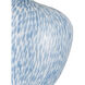 Tinney 26.25 inch 150 watt Blue and Clear Table Lamp Portable Light