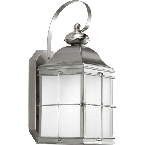 Promise 1 Light 16 inch Stainless Steel Outdoor Wall Lantern