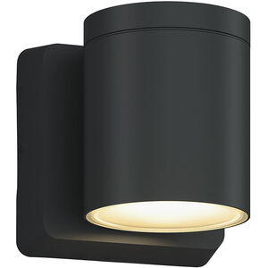 Outdoor Cylinder 1 Light 4 inch Anthracite LED Wall Sconce Wall Light