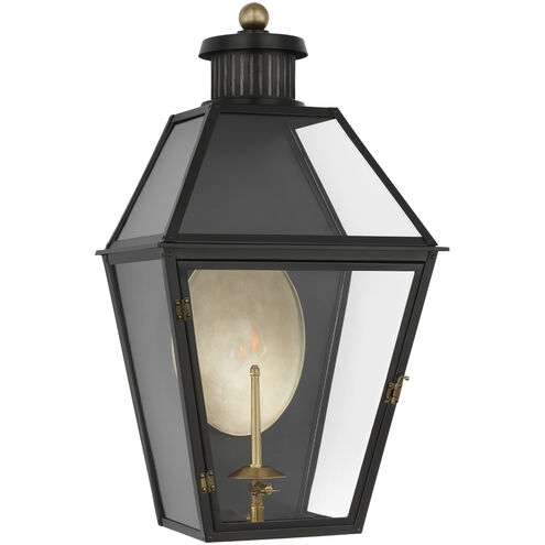 Chapman & Myers Stratford2 1 Light 26 inch Matte Black Outdoor Gas Wall Lantern, Medium