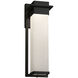 Fusion 16.5 inch Matte Black Outdoor Wall Sconce in Weave Fusion