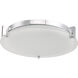 Matrix LED 13.8 inch Chrome Flush Mount Ceiling Light