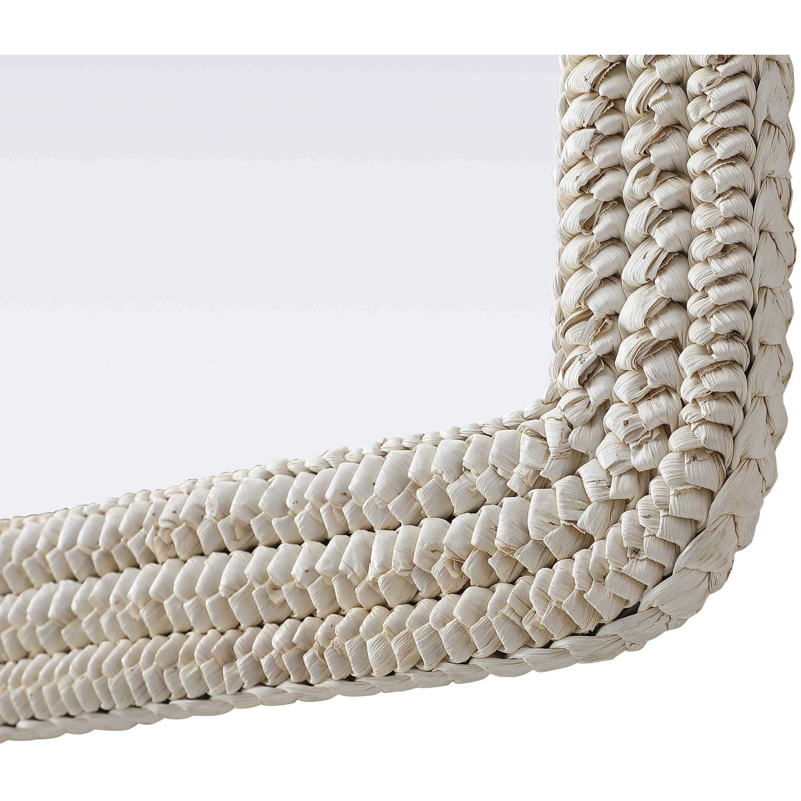 Marlowe 36 X 27 inch Linen White Mirror