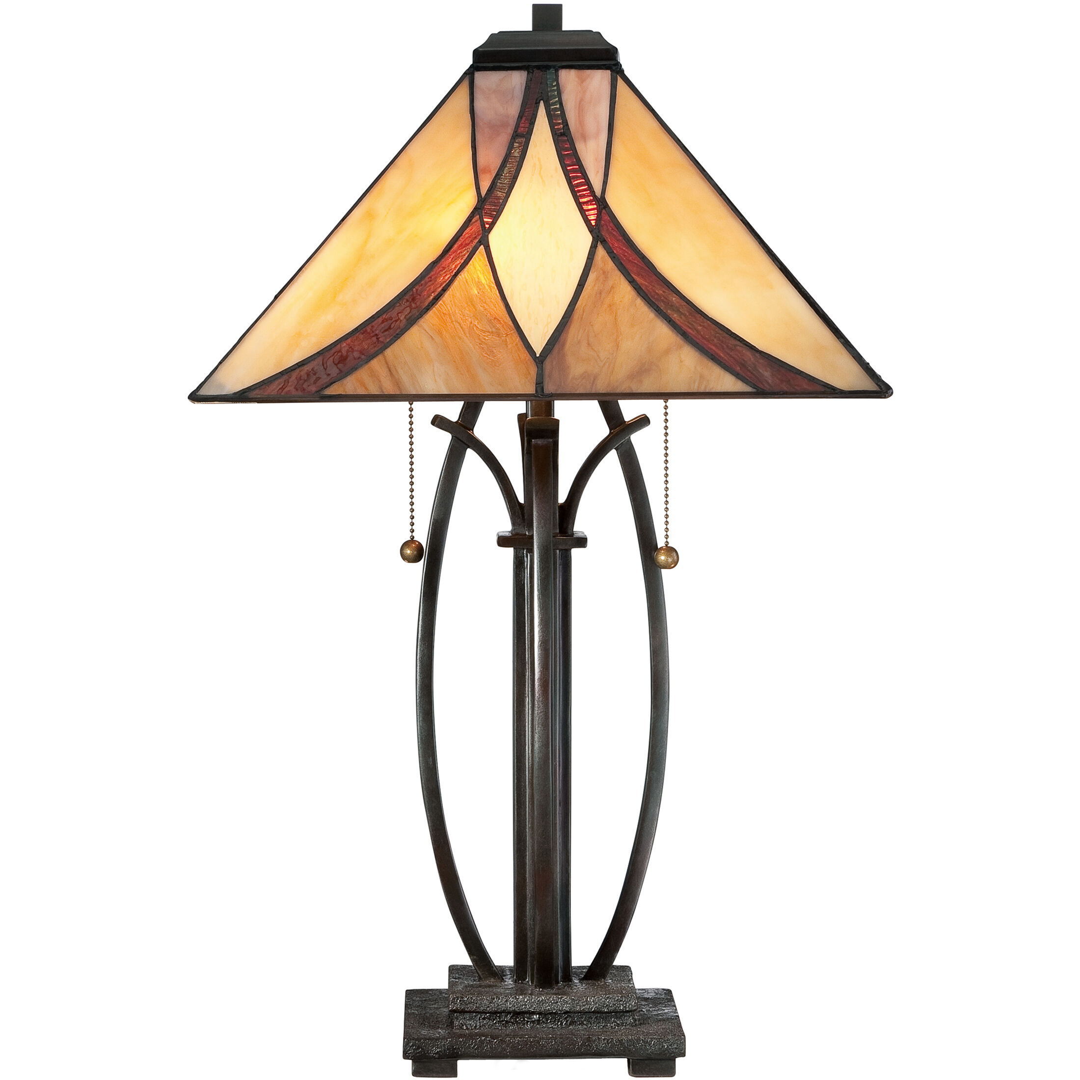 Asheville 25 inch 75 watt Valiant Bronze Table Lamp Portable Light, Naturals