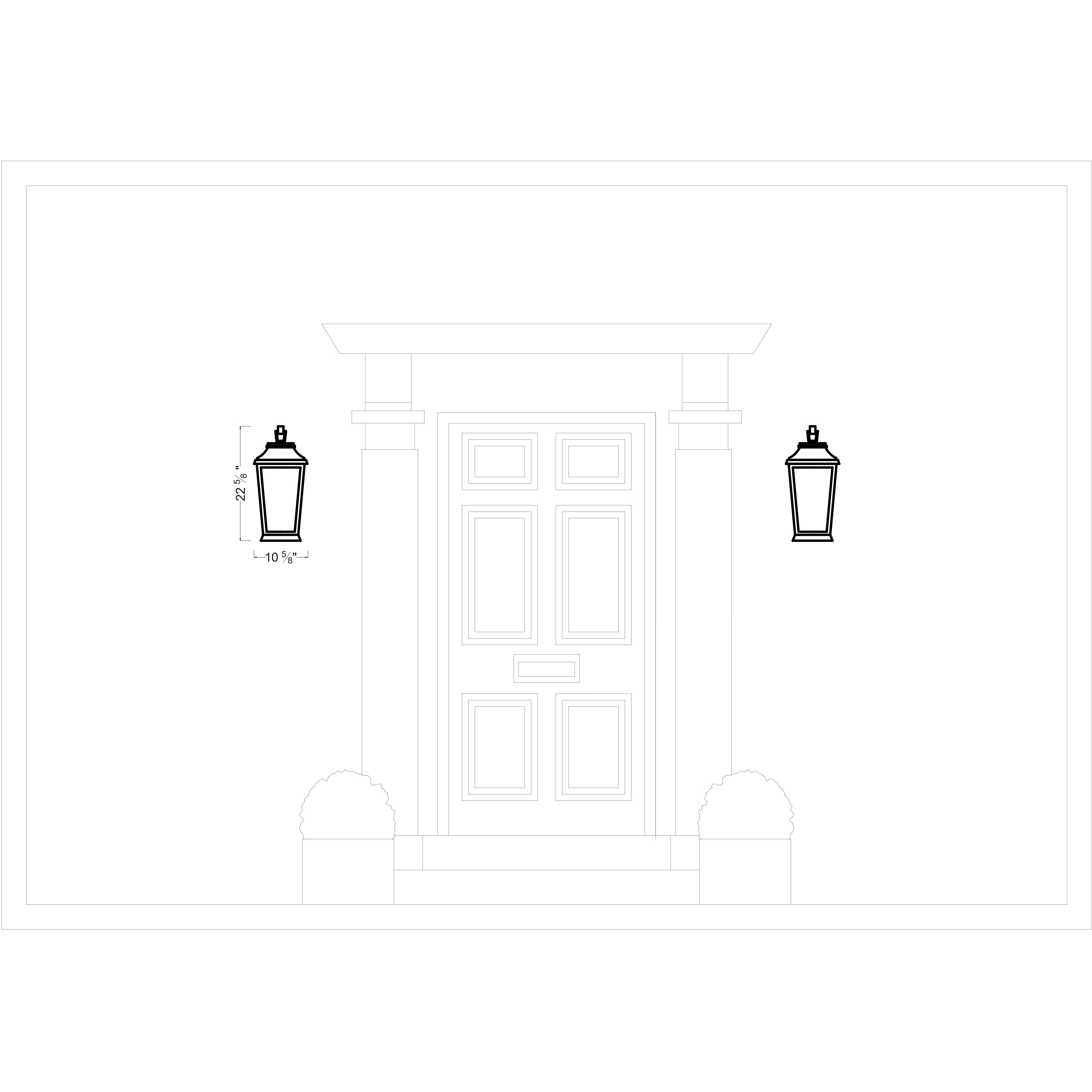 Sean Lavin Warren 3 Light 22.63 inch Textured Black Outdoor Wall Lantern