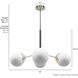 Hepburn 4 Light 30 inch Brushed Nickel Chandelier Ceiling Light, Large