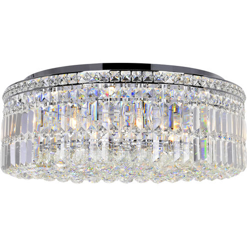 Colosseum 10 Light 24 inch Chrome Flush Mount Ceiling Light