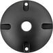 Hardy Island Brass Satin Black Junction Box Cover