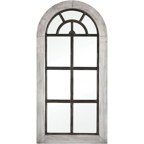 Upland 50 X 25 inch Antique Silver with Bronze and Whitewash Wall Mirror