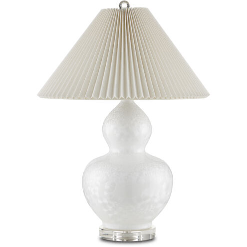 Robineau 24.75 inch 75 watt Off-White and Clear Table Lamp Portable Light