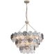 Cascada 11 Light 27.25 inch Aegean Silver Pendant Ceiling Light in Smoke Plated Glass, 3 Tier