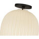 Alora Mood Cherise 1 Light 11.88 inch Matte Black Semi-Flush Mount Ceiling Light