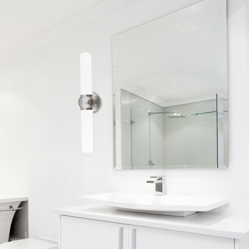 Juliet LED 20 inch Chrome Bath Vanity & Wall Light, dweLED