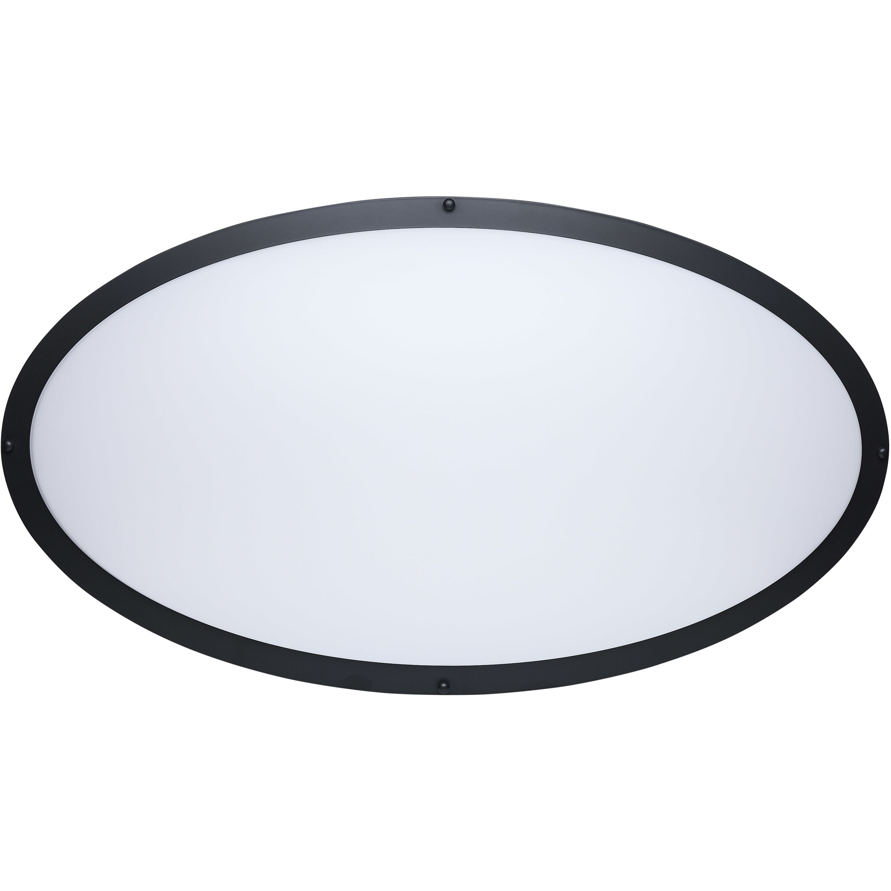 Glamour LED 17.99 inch Black Oval Flush Mount Ceiling Light