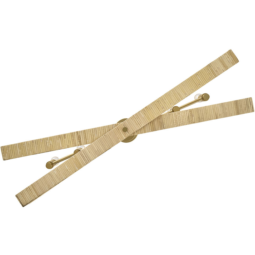 Sammi 6 Light 40 inch Lacquered Brass Chandelier Ceiling Light