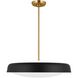 kate spade new york Draper 3 Light 22 inch Midnight Black Pendant Ceiling Light