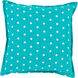 Polka Dot 22 inch Teal, Cream Pillow Kit