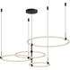 Bruni LED 31.5 inch Black Chandelier Ceiling Light
