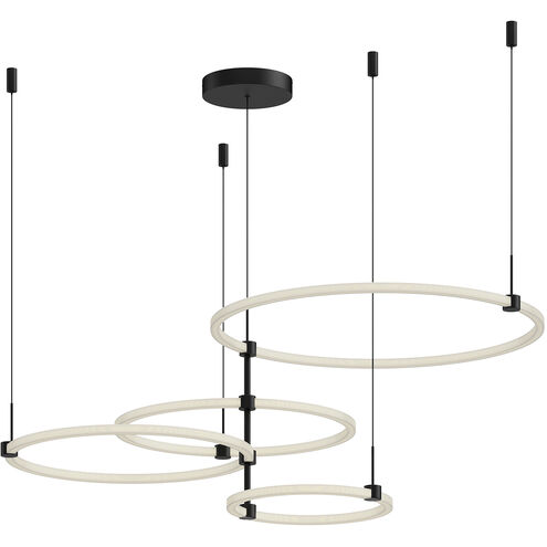 Bruni LED 31.5 inch Black Chandelier Ceiling Light