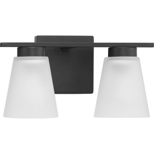 Tanner 2 Light 13 inch Matte Black Vanity Light Wall Light