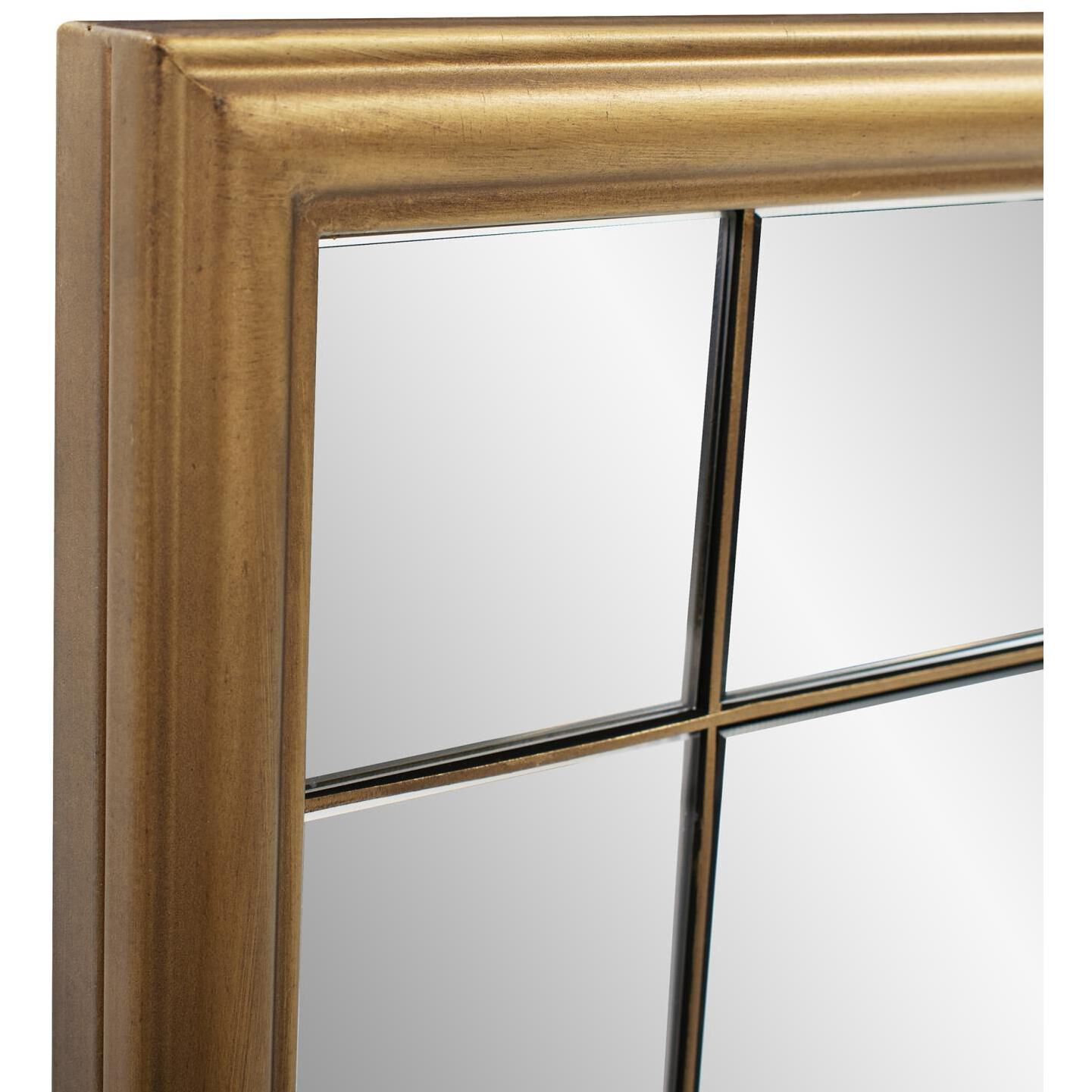 Chiverny 70 X 30 inch Antique Brass French Panel Mirror