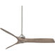 Aviation 60 inch Brushed Nickel/Ash Maple with Ash Maple Blades Ceiling Fan