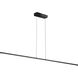 Array LED 36 inch Matte Black Horizontal Pendant Ceiling Light
