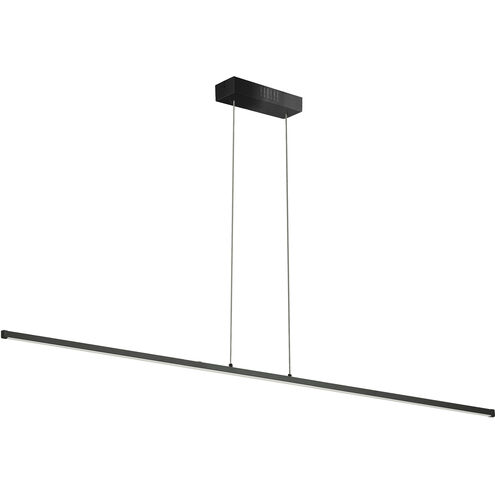 Array LED 36 inch Matte Black Horizontal Pendant Ceiling Light