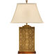 Traditional 30 inch 100 watt Laser Etched/Antique Patina Table Lamp Portable Light