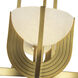 Colette LED 22.88 inch Vintage Brass Chandelier Ceiling Light in Vintage Brass and Alabaster