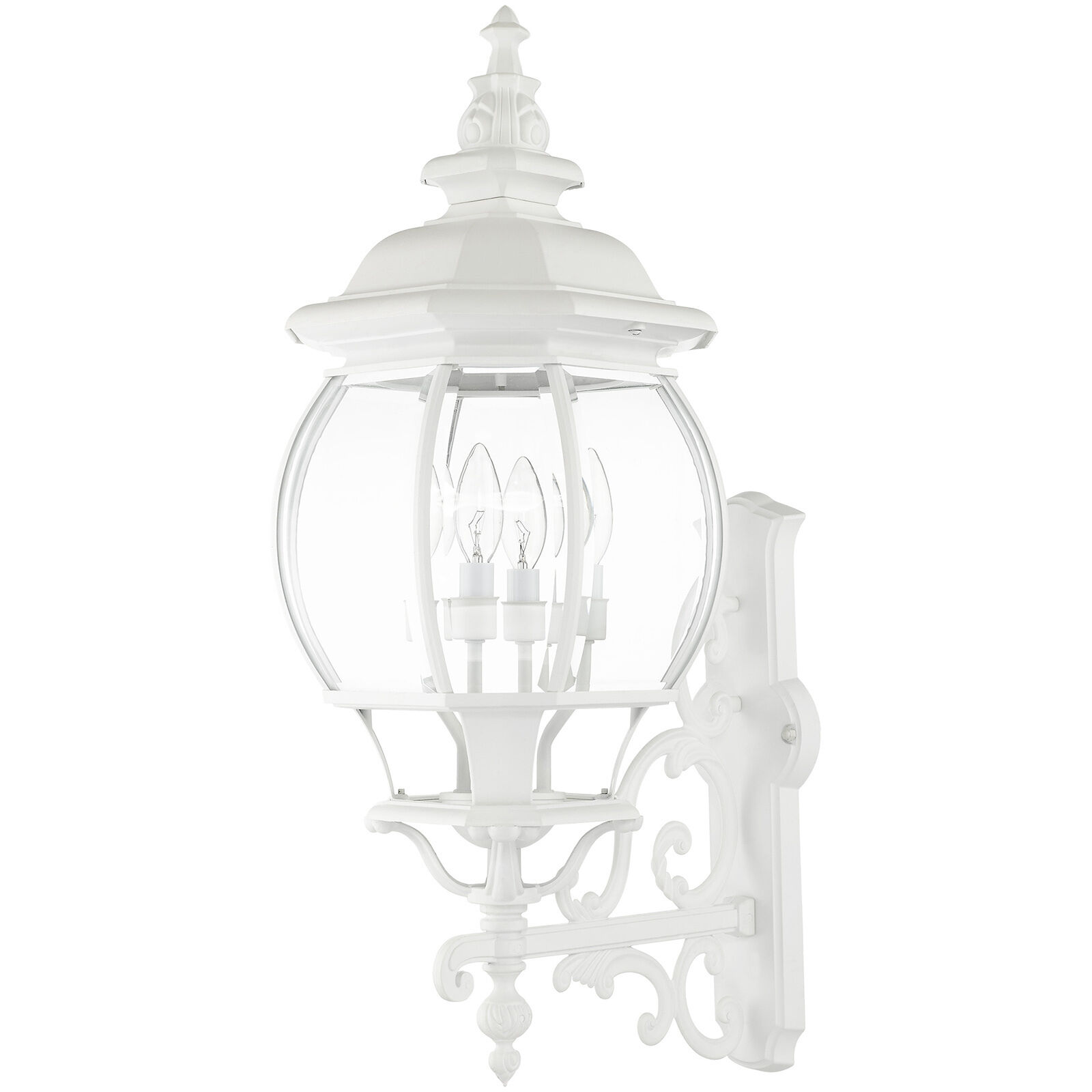 Frontenac 4 Light 29 inch Textured White Outdoor  Wall Lantern