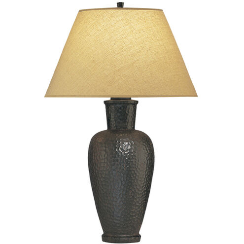 Beaux Arts 31 inch 150 watt Antique Rust Table Lamp Portable Light in Golden Saki